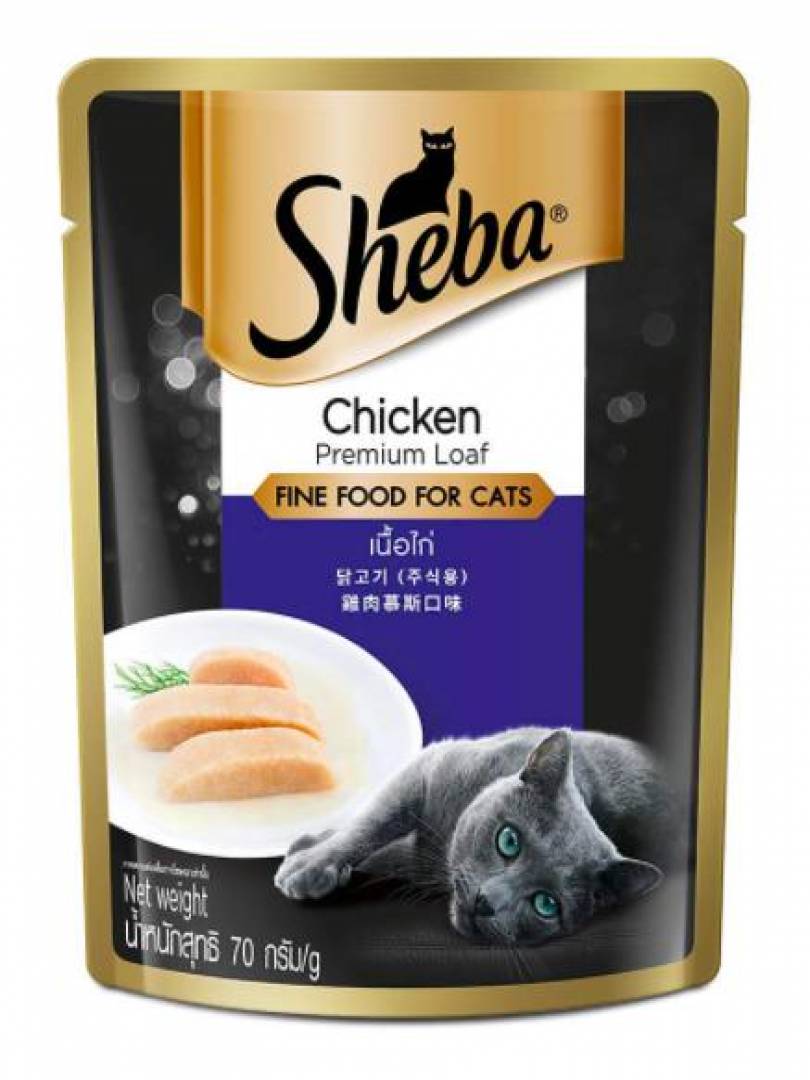 SHEBA CHICKEN PREMIUM LOAF 70GM 12PCS. on Effinity Pet Shoppe