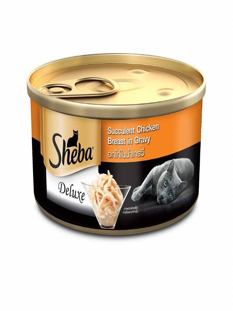 SHEBA DELUXE SUCCULENT CHICKEN BREAST CAN 85GM 12PCS. Catalogue Image 1