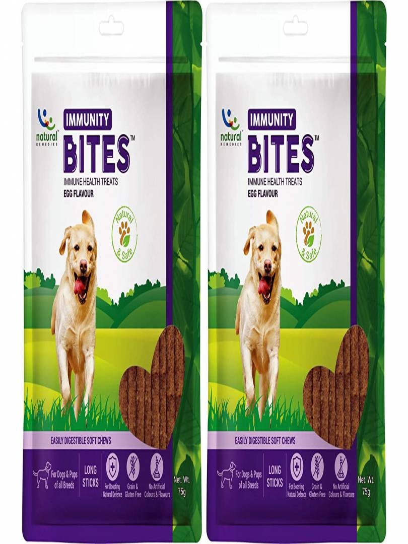 Natural Remedies Bites Combo for Dogs Pups 75 Gm Each Combo of